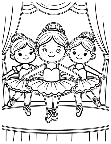 Ballet coloring page