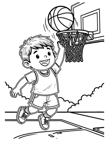 Basketball Hoop coloring page