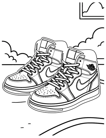 Basketball Shoes coloring page