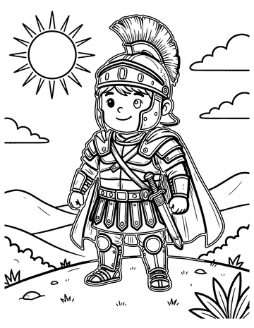 Be Strong in the Lord coloring page