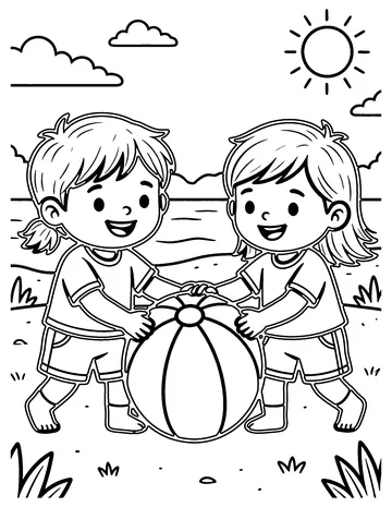 Beach Ball coloring page
