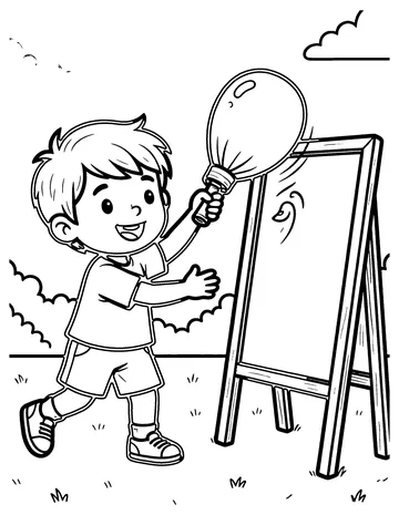 Bean Bag Toss coloring page