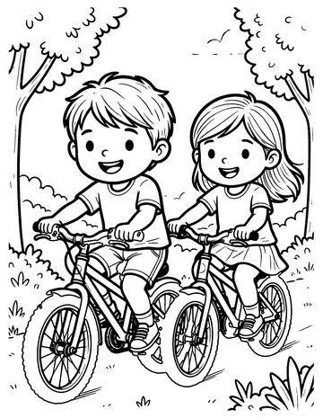 Bike Ride coloring page