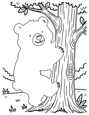 Black Bear coloring page