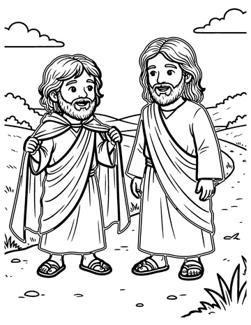 Blind Bartimaeus Sees coloring page