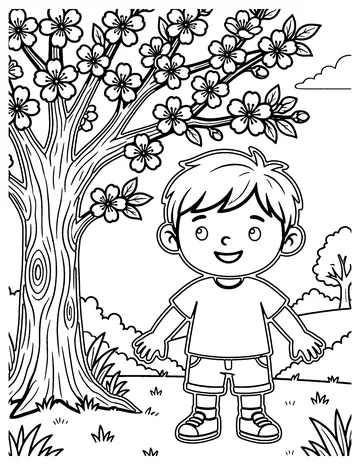 Blossom Tree coloring page