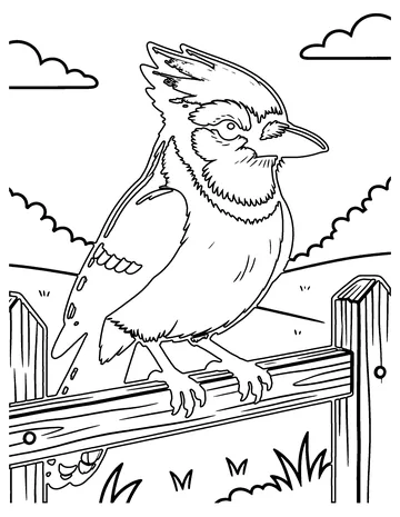 Blue Jay coloring page