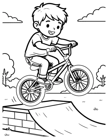 BMX Bike coloring page