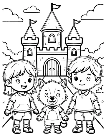 Boss Level Castle coloring page