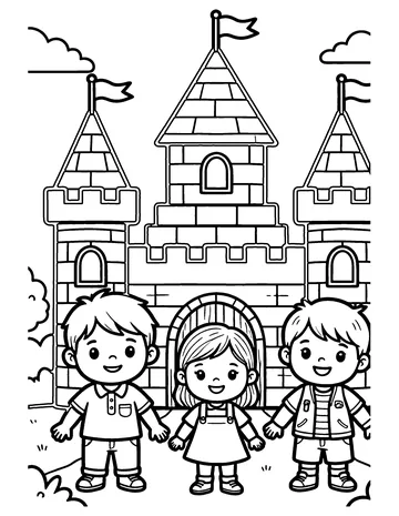 Building Bricks coloring page