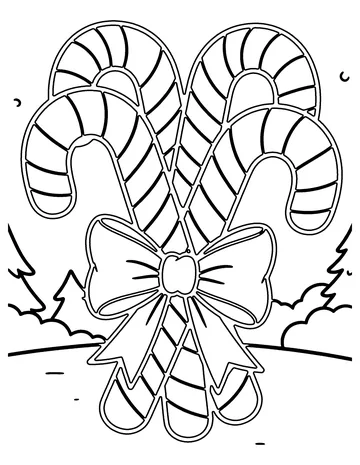 Candy Canes coloring page