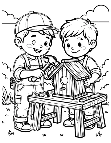 Carpenter coloring page
