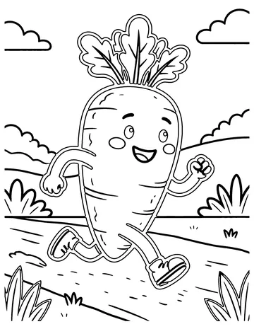Carrot Runner coloring page