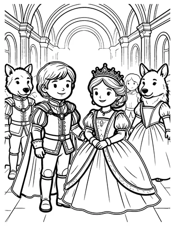 Castle Ball coloring page