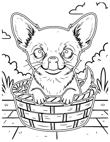 Chihuahua coloring page