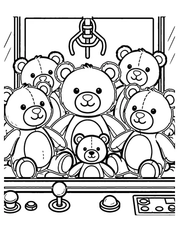 Claw Machine coloring page