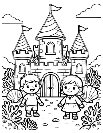 Coral Castle coloring page