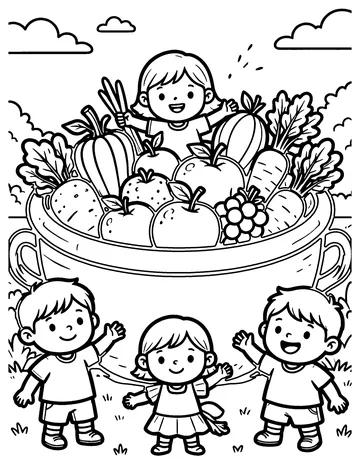 Cornucopia coloring page