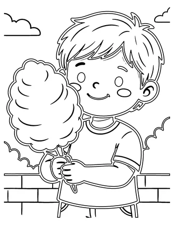 Cotton Candy coloring page