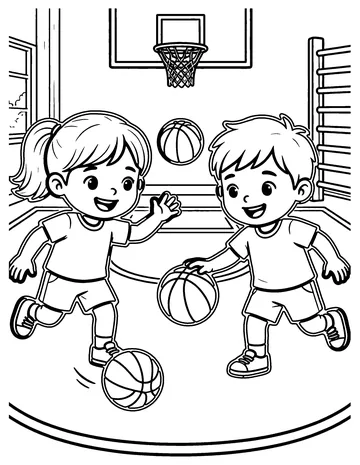 Dodgeball coloring page