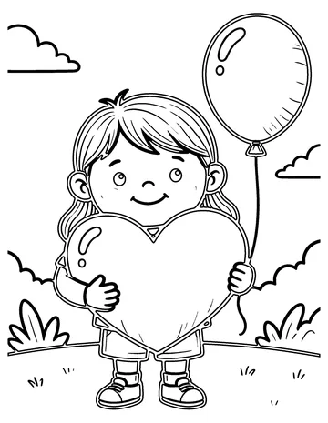 Doodle Heart coloring page
