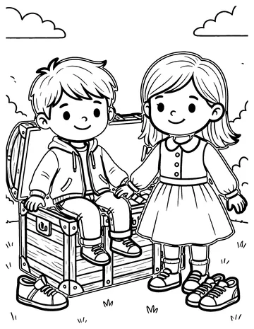 Dress-Up Trunk coloring page