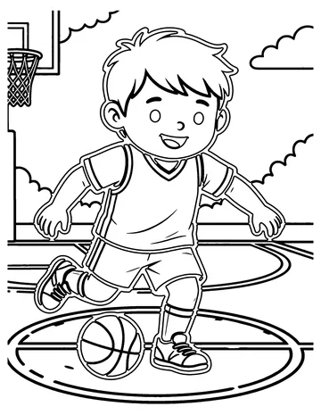 Dribble Drive coloring page