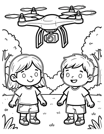 Drone coloring page