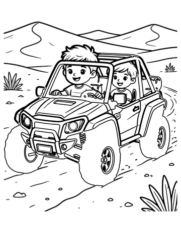 Dune Buggy coloring page