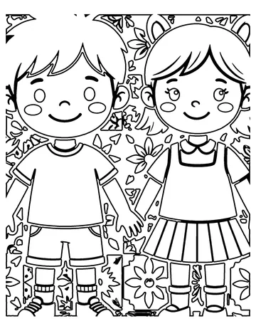 Dutch Tiles coloring page
