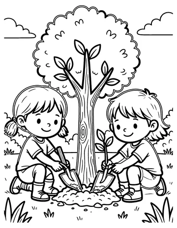 Earth Day coloring page