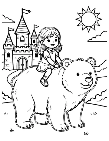 East of the Sun coloring page