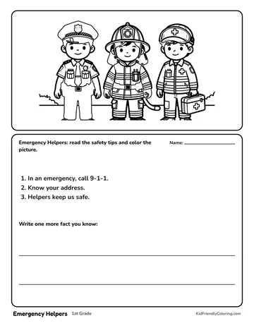 Emergency Helpers coloring page