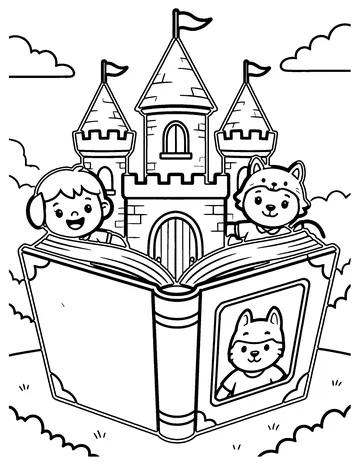 Enchanted Book coloring page