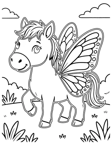 Fairy Horse coloring page