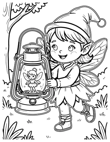 Fairy Lantern coloring page