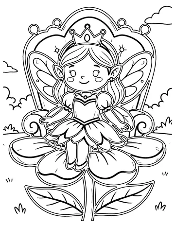 Fairy Queen coloring page