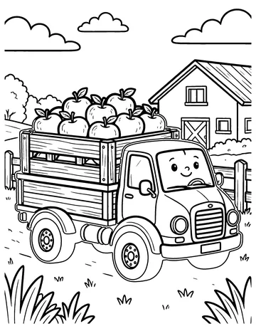 Farm Truck coloring page