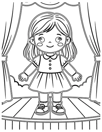 Fashion Doll coloring page