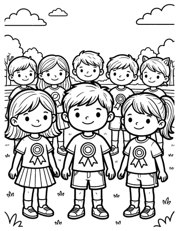 Field Day coloring page