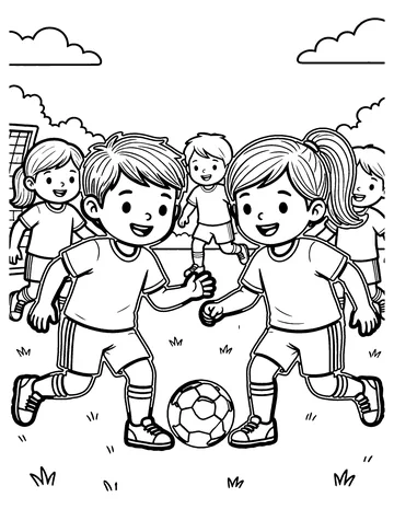 Flag Football coloring page