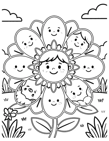 Flower Mandala coloring page