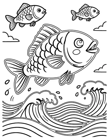 Flying Fish coloring page