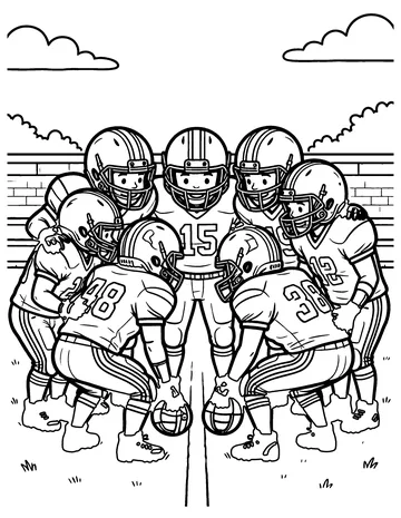 Football Team coloring page