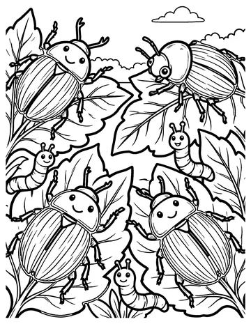 Forest Floor Critters coloring page