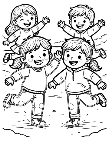 Freeze Dance coloring page