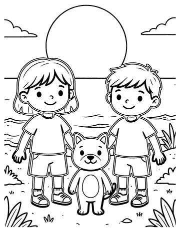 Full Moon coloring page