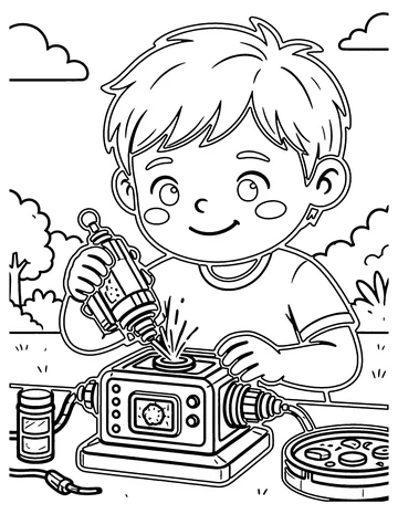 Gadget Workshop coloring page