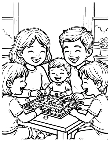 Game Night coloring page
