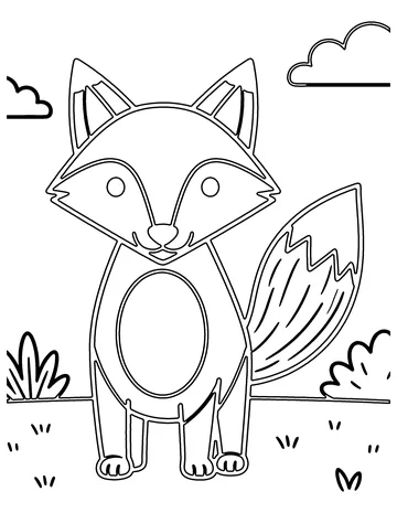 Geometric Animal coloring page